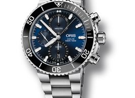 Oris Aquis Chronograph 01 774 7743 4155-07 8 24 05PEB (2022) - Blue dial 46 mm Steel case
