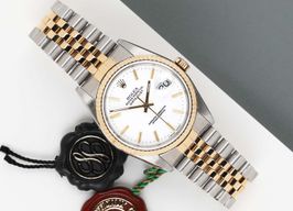 Rolex Datejust 36 16233 (1990) - White dial 36 mm Gold/Steel case