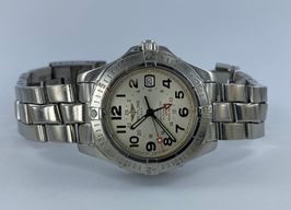 Breitling Colt GMT A32350 (Unknown (random serial)) - Silver dial 37 mm Steel case