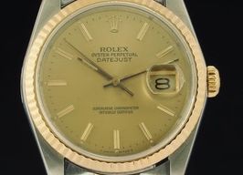 Rolex Datejust 36 16013 (1988) - Champagne dial 36 mm Gold/Steel case