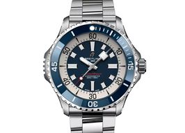 Breitling Superocean 46 A17378E71C1A1 (2024) - Blauw wijzerplaat 46mm Staal