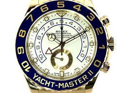 Rolex Yacht-Master II 116688 (2018) - White dial 44 mm Yellow Gold case