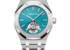 Audemars Piguet Royal Oak Tourbillon 26522IP.OO.1220IP.01 (2025) - Blue dial 41 mm Titanium case