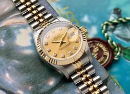 Rolex Lady-Datejust 69173 (1996) - Gold dial 26 mm Gold/Steel case