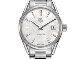 TAG Heuer Carrera Lady WBK1318.BA0652 (2023) - Wit wijzerplaat 36mm Staal