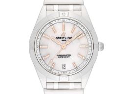 Breitling Chronomat A10380101A4A1 (Unknown (random serial)) - White dial 36 mm Steel case