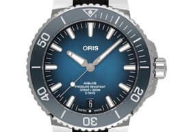 Oris Aquis Date 01 400 7763 4135-07 4 24 74EB (2023) - Blue dial 44 mm Steel case