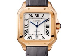Cartier Santos WGSA0019 (2026) - Silver dial 39 mm Rose Gold case