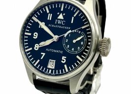 IWC Big Pilot IW500203 (2005) - Zwart wijzerplaat 46mm Platina