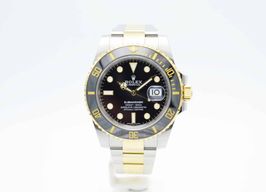 Rolex Submariner Date 116613LN (2016) - Zwart wijzerplaat 40mm Goud/Staal