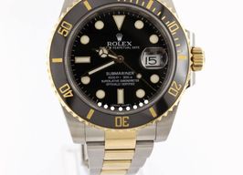Rolex Submariner Date 116613LN (2015) - Black dial 40 mm Gold/Steel case
