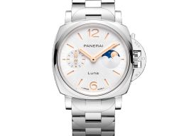 Panerai Luminor Due Luna PAM01301 (2025) - Silver dial 38 mm Steel case