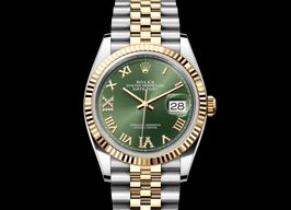 Rolex Datejust 36 126233 (2023) - Green dial 36 mm Gold/Steel case