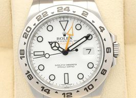 Rolex Explorer II 216570 (2012) - Wit wijzerplaat 42mm Staal