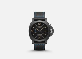 Panerai Luminor 1950 3 Days GMT Automatic PAM01441 (2024) - Zwart wijzerplaat 44mm Keramiek