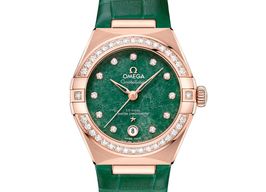 Omega Constellation 131.58.29.20.99.004 (2024) - Green dial 29 mm Rose Gold case