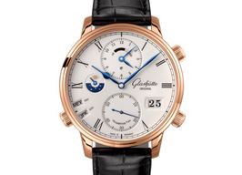 Glashütte Original Senator Cosmopolite 1-89-02-01-05-61 (2024) - White dial 44 mm Red Gold case