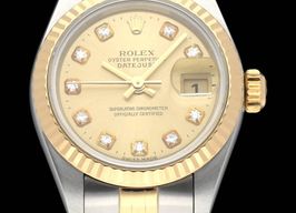 Rolex Lady-Datejust 69173 (1998) - Gold dial 26 mm Gold/Steel case