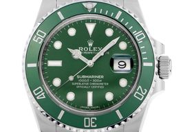 Rolex Submariner Date 116610LV (2013) - Groen wijzerplaat 40mm Staal
