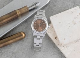 Rolex Oyster Perpetual 76080 (Onbekend (willekeurig serienummer)) - Roze wijzerplaat 24mm Staal