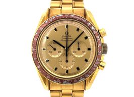 Omega Speedmaster Professional Moonwatch 145.022 (Unknown (random serial)) - Gold dial 42 mm Yellow Gold case