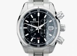 Grand Seiko Sport Collection SBGC203 (Onbekend (willekeurig serienummer)) - Zwart wijzerplaat 44mm Staal