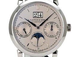 A. Lange & Söhne Saxonia 330.025 (2013) - Zilver wijzerplaat 39mm Platina