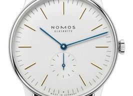 NOMOS Orion 38 387 (2025) - Wit wijzerplaat 38mm Staal