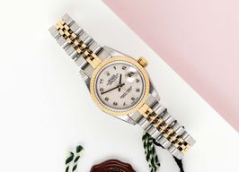 Rolex Lady-Datejust 69173 (1999) - White dial 26 mm Gold/Steel case