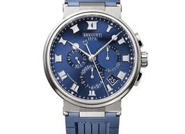 Breguet Marine 5527TI/Y1/5WV (2023) - Blauw wijzerplaat Onbekend Titanium