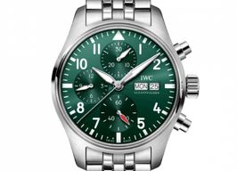 IWC Pilot Chronograph IW388104 (2022) - Groen wijzerplaat 41mm Staal