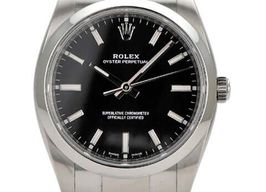 Rolex Oyster Perpetual 34 114200 (2018) - Black dial 34 mm Steel case