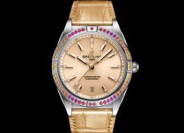 Breitling Chronomat 36 A10380611A1P1 (2024) - Champagne wijzerplaat 36mm Staal