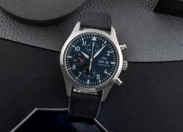 IWC Pilot Chronograph IW371701 (Unknown (random serial)) - Black dial 42 mm Steel case