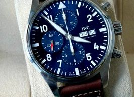 IWC Pilot Chronograph IW377714 (2021) - Blauw wijzerplaat 43mm Staal