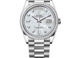 Rolex Day-Date 36 128396TBR (2025) - Wit wijzerplaat 36mm Platina