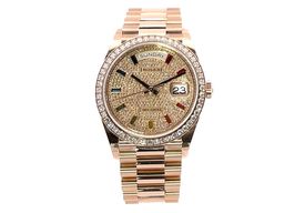 Rolex Day-Date 36 128345RBR (2022) - Diamond dial 36 mm Rose Gold case