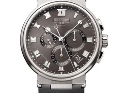Breguet Marine 5527TI/G2/5WV (2026) - Grey dial 42 mm Titanium case