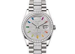 Rolex Day-Date 36 128349RBR (2025) - Diamant wijzerplaat 36mm Witgoud