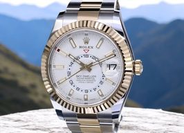 Rolex Sky-Dweller 326933 (2018) - Wit wijzerplaat 42mm Staal