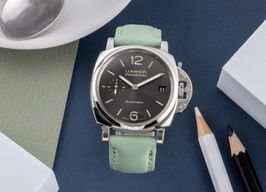 Panerai Luminor Due PAM00755 (Onbekend (willekeurig serienummer)) - Grijs wijzerplaat 38mm Staal