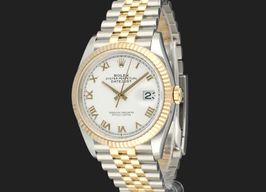 Rolex Datejust 36 126233 (2023) - Wit wijzerplaat 36mm Goud/Staal