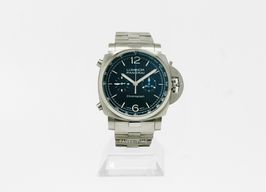 Panerai Luminor Chrono PAM01110 (2024) - Blauw wijzerplaat 44mm Staal