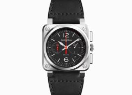 Bell & Ross BR 03-94 Chronographe BR0394-BLC-ST/SCA (2025) - Black dial 43 mm Steel case