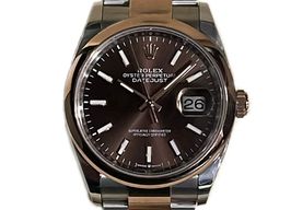 Rolex Datejust 36 126201 (2024) - Brown dial 36 mm Gold/Steel case