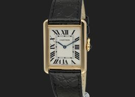 Cartier Tank Solo W5200004 (Unknown (random serial)) - Silver dial 31 mm Yellow Gold case
