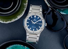 Hublot Classic Fusion Blue 510.NX.7170.NX (Onbekend (willekeurig serienummer)) - Blauw wijzerplaat 45mm Titanium