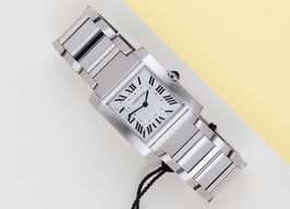 Cartier Tank Française WSTA0074 (2023) - Silver dial 32 mm Steel case