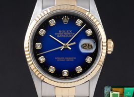 Rolex Datejust 36 16233 (1995) - Blue dial 36 mm Gold/Steel case