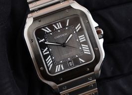 Cartier Santos WSSA0037 (2021) - Grey dial 40 mm Steel case